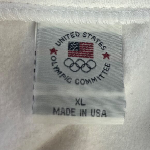 Team USA Olympic Committee Full Zip Jacket XL White Made In USA - Picture 9 of 10